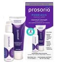 Prosoria behandlingssystem Single Kit – 2oz | Kraftig psoriasis relief med salicylsyre, turmerisk, shea smør & vitaminer | Gel & Ointment for skalering, Flaking, tørrhet, kløe og rødhet relief