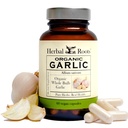 Herbal Roots organiske hele Bulb hvitløk piller - Potent ekstra styrke | 600 mg - 60 Organic Vegan Capsules