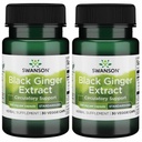 Swanson Black Ginger ekstrakt - fremmer sunn blodsirkulasjon og fysisk vigor - kan hjelpe hjerte helse, muskelvev og mental velvære - (30 Veggie kapsler, 100 mg hver) (2 pakke)