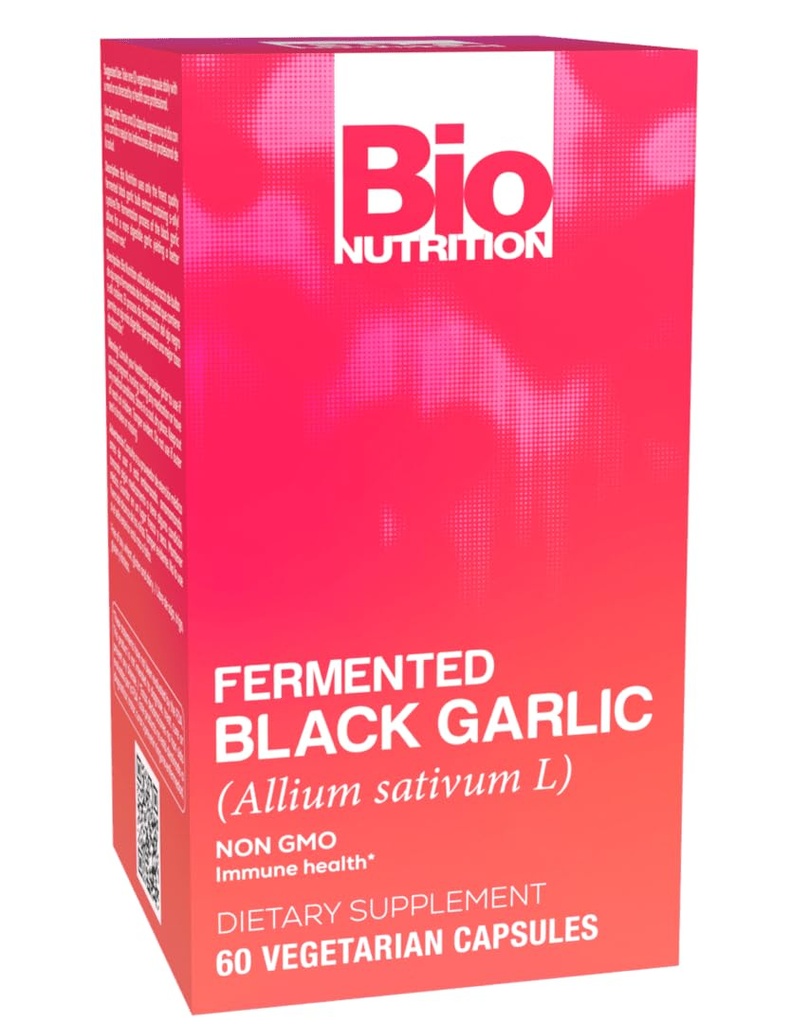 Bio Ernæring Fermentert Svart hvitløk - 60 vegetariske kapsler pakke med 1