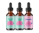 JoySpring B-Complex & Vital Vits med Magnesium Dråper Bundle | Naturlig Sourceed Kids Vitaminer & Minerals | Ikke-alkoholiske, sukkerfri flytende formel | Vegan & vegetarisk flytende dråper Supplement