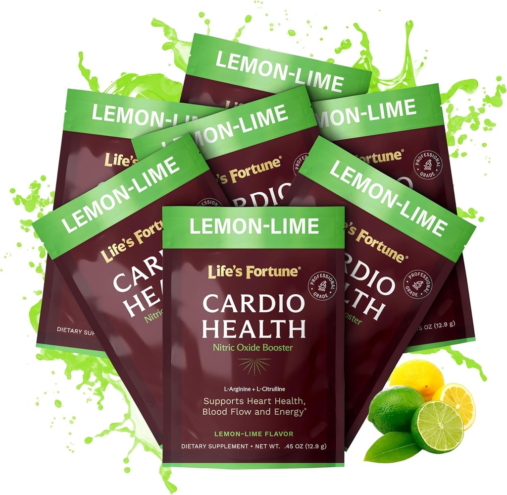 Livs Fortune L Arginine L Citrulline Supplement pulver - høy potens Nitric Oxid Supplement Booster med naturlig sitron Lime Flavor, 7 serveringer (pakke med 1)