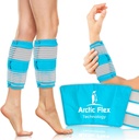 Vive Calf & Shin Ice Pack Wrap (Pair) - Ekstra styrke varm og kald terapi for Shin Splints & Ben smerte - Justerbare kompresjonsstropper å bo på plass - fleksibel når frosset med 30+ minutter av kaldt