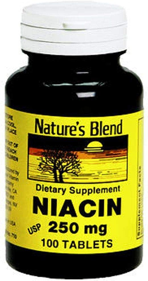 Naturens blanding Niacin 250 mg 250 mg 100 faner
