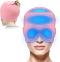 Migraine Relief Cap med Gel Top Deksel, hodepine Relief Hat for Migraine Sinus Tension Stress Smerte Relief, Migraine Ice Head Wrap Ice Gel Packs Hot Cold Therapy Headapy Relief Cap