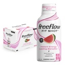 Freeflow Fit Energi Shots, Vannmelon Rush, Naturlig Koffein Boost med L-theanine, Ginseng, vitaminer, Prebiotika, Electrolytes (6 greve, 2oz Shots)