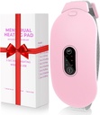 Oppvarming Pads, Glyduny Periode Cramp Massager Bærbar trådløs oppvarming Pad med 6 varmenivå og 6 Massasjemoduser for ryggsmerter Relief Menstruell oppvarming Pad (Pink)