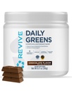 Revive MD Daily Green Powder Superfood (Chokolate) - Supergreens pulver til å støtte energinivå - Grønn Juice som forbedrer fiberinntak - Grønnsaker støtter digestion og Gut helse