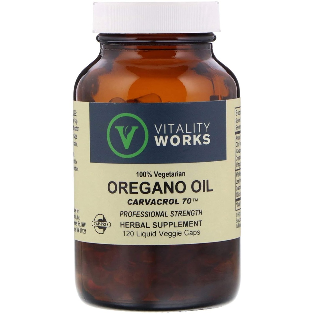 Vegan Oregano olje, 120 CT