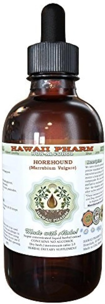 Horehound alkohol-fri flytende ekstrakt, organisk horehound (Marrubium vulgare) tørket Herb Glycerite 2 oz