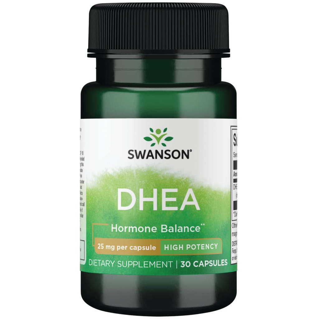 Swanson Dhea 25 Milligrams 30 kapsler