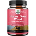 Horny Goat Weed for kvinner - Herbal kosttilskudd Hornygoatweed kvinner kompleks for hormonbalanse Mood støtte & samlet Kvinne velvære - Maca Root & Tribulus Terrestris Kvinne Supplement - 90 greve