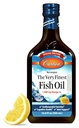 Carlson - Den aller fineste fiskeoljen, spesialutgaven, 1600 mg omega-3s, flytende kosttilskudd, norsk fiskeolje, Wild-Caught, Sustainablely kildet flytende, sitron, 500 ml (16,9 fl Oz)