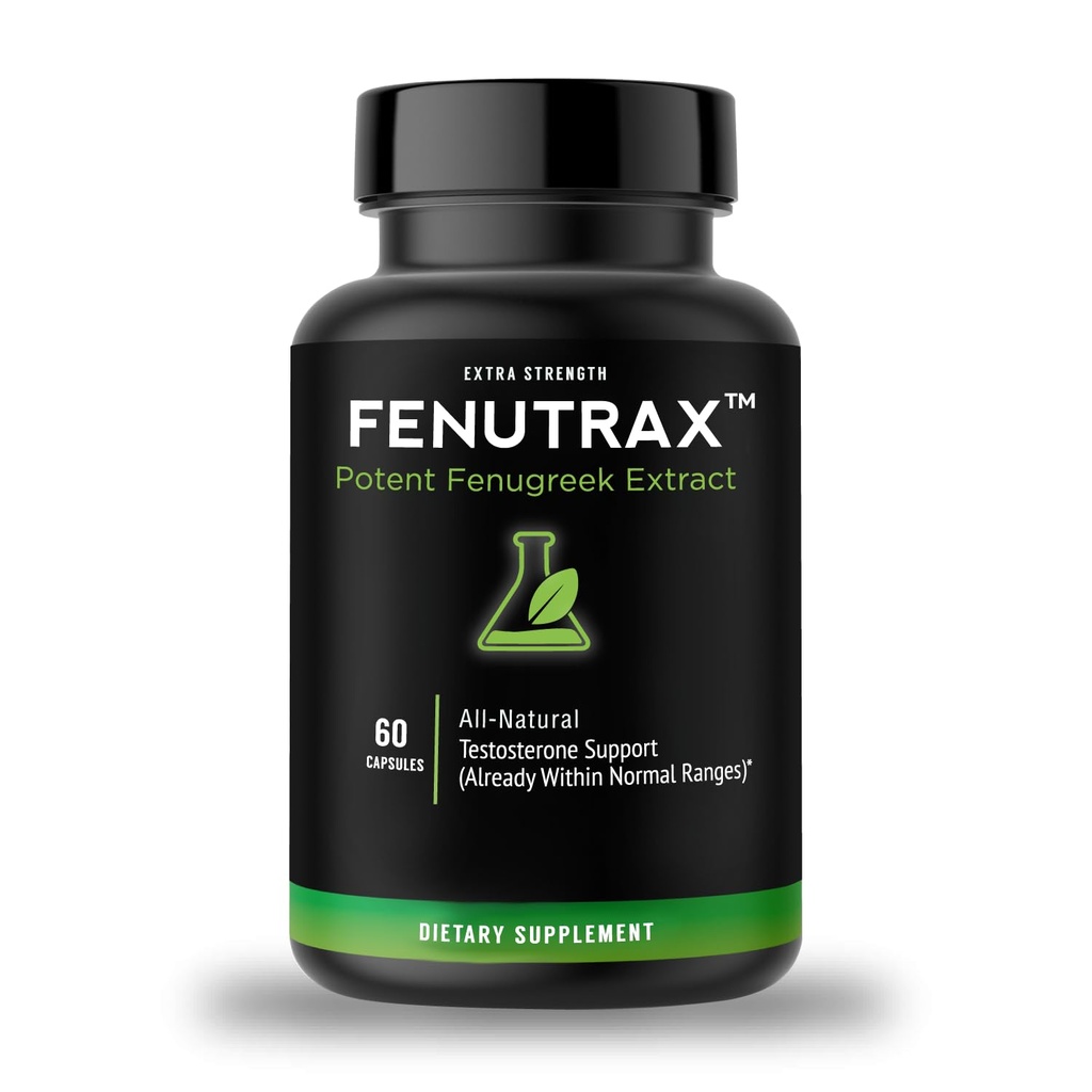 VitaMonk FenuTraxTM Fenugreek Extract 1 måneds forsyning - sterkere enn Testofen - høy potens (50 %) - Testosteron støtte for menn - muskelvekst, energi og kjøre (60 kapsler)