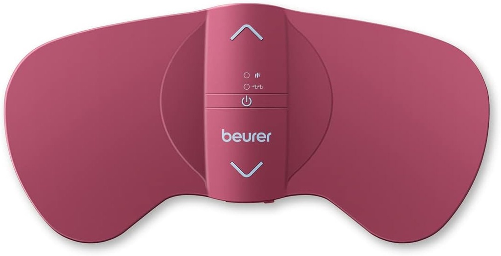 Beurer EM50 TENS enhet og oppvarming Pad - Bærbar periode Kramper smertelindring, oppladbar, Auto Shut-Off, 15 TENS nivåer, rask oppvarming, for narkotikafri menstruell eller nedre rygg smertelindring