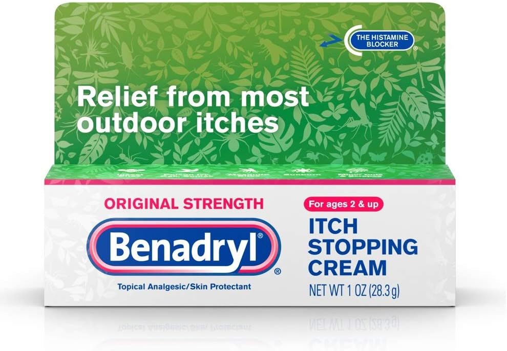 Benadryl Itch Stopping krem Opprinnelig styrke 1 oz (pakke av 9)