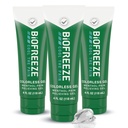 Biofreeze Smerte Relief Gel for Knee, Hals, Hip, Felles, skulder, & enkel ryggsmerter, Arthritis Smerte Relief, Sore Muskel Relief, Fargeløs Menthol Gel 4 Fl Oz (Pack of 3)