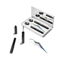 Lashify Control Kit - Komplett DIY Eye Lash Starter Sett - Amplify Gossamer Svart 10mm, 12mm, Hvit reise sak, Petite Wand