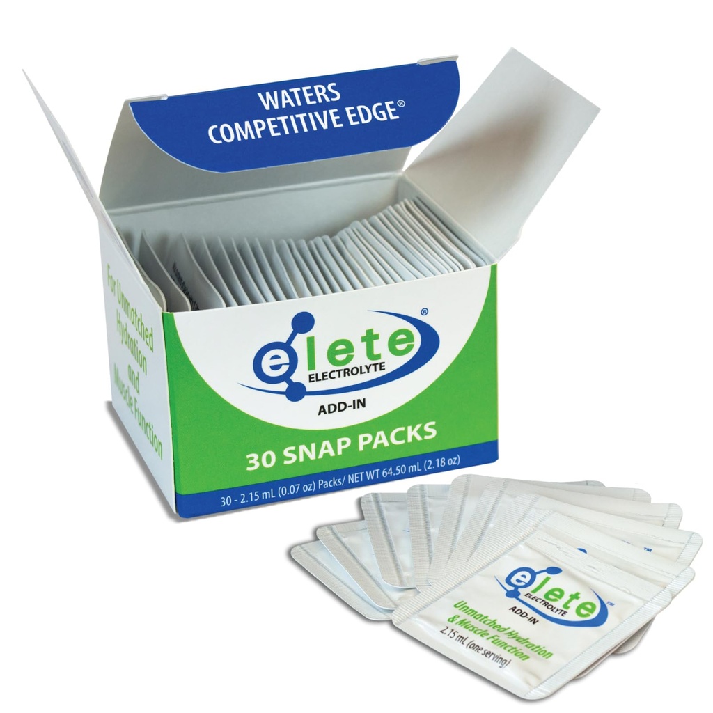 elete Electrolyte Add-in Hydration Drops Snap Packs | Natrium, magnesium, Kalium og spor Mineraler | Null sukker, ikke-smakende elektrolyter | Easy Fold og Squeez emballasje å bruke | 30 Single Services