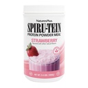 NaturesPlus SPIRU-TEIN, Strawberry - 2,4 lb - Plantebasert proteinshake - Ikke-GMO, Vegetarisk, Glutenfri - 32 Serveringer