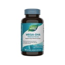 Naturens måte Mega-DHA Premium Fish Oil, støtter øye og hjerne funksjon*, Omega-3, 2.000 Fish Oil mg per 2-Softgel servering, 60 Softgels (Packing May Vary)