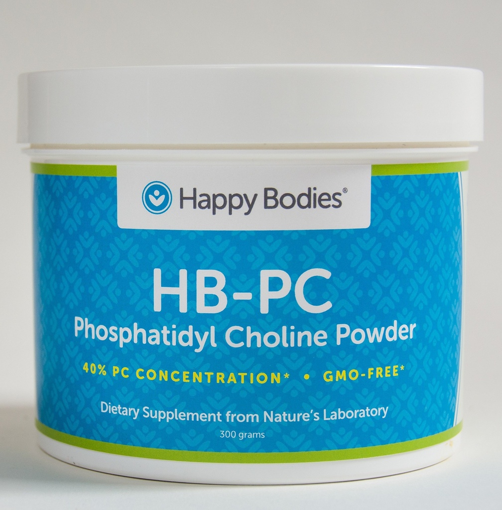 HB-PC Fosfatidylkolin-40%, 300 g, GMO-FREE pulver (HBPC) Happy Bodies