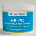 HB-PC Fosfatidylkolin-40%, 300 g, GMO-FREE pulver (HBPC) Happy Bodies