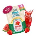 Hydration + Energi Electrolyte Drink Mix - Jordbær vannmelon Agua Fresca Flavor | sukkerfri pulver med koffein, L-Theanin, kokosvann og mineraler | 15 enkeltserve Stick Packs