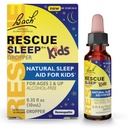 Bach RESCUE SLEEP KIDS Dropper 10ml, Naturlig søvn og stress Relief Aid, Homøopatisk Blomster Essens, Gratis Melatonin, Sukker & Gluten, Kid-vennlig, Ikke-alkohol formel