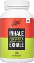 LIVLIG VITAMIN CO. Inhale Exhale - Hjelper rolige allergier - kløende vannaktige øyne - Allergy Symptom Relief - Nasal Congestion - Klar puste - allergisk respons - Bussing - Sneezing - 120 Kapsler