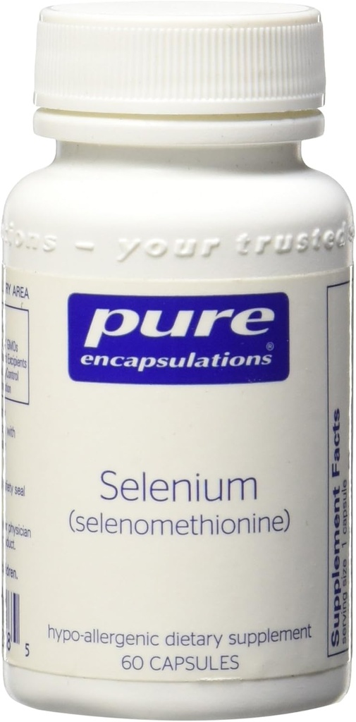Selenium 200mcg (Selenometionin) Kosttilskudd (60 kapsler)