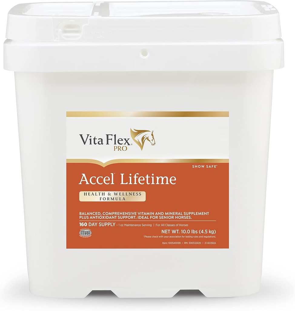 Vita Flex Pro akselerere livstids helse og velvære formel supplement for hester, 10 lb
