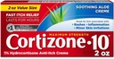 Cortizone 10 Maks styrke Anti-Tykk Krem med Soothing Aloe, 1% Hydrokortison Creme, 2 oz. (gammel emballasje)