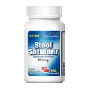 HealthA2Z® Stool Softener, Docusate Sodium 100mg, Red Capsules, Dependable & Stimulant-Free, Gentle Constipation Relief, 100 Counts (Pack of 1)