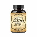 HERBALICIOUS Multi Collagen Peptider Kapsler - Ikke-GMO & Glutenfri type I, II, III, V, X Hydrolysert kollagen kosttilskudd med vitamin C - støtter sunnt hår, hud, negler, & ledd - 120 kapsler