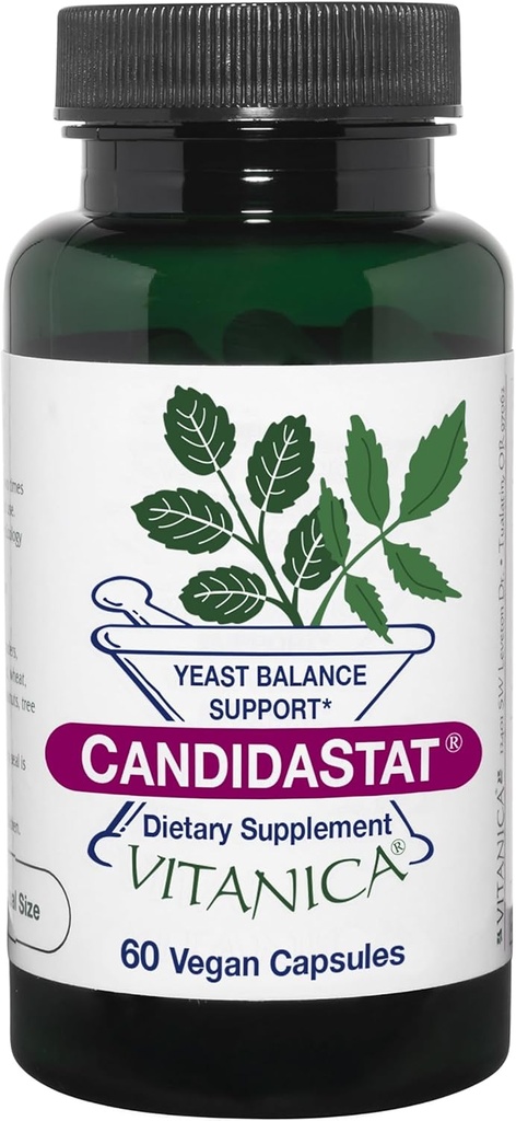 Vitanica Candidastat, Balansert støtte, Vegansk, 60 kapsler
