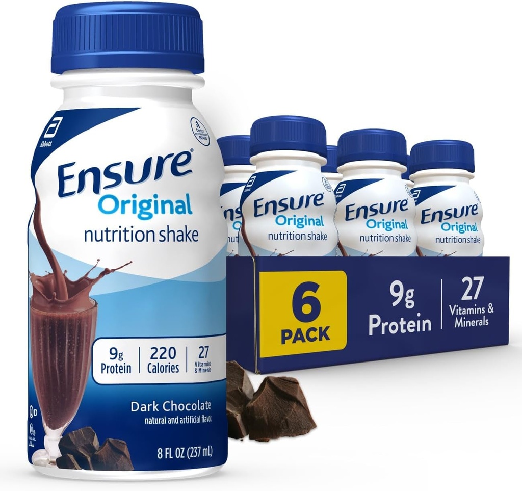 Sikre opprinnelig mørk sjokolade ernæringshake | Måltid erstatningshake | 6 greve (pakke med 1)