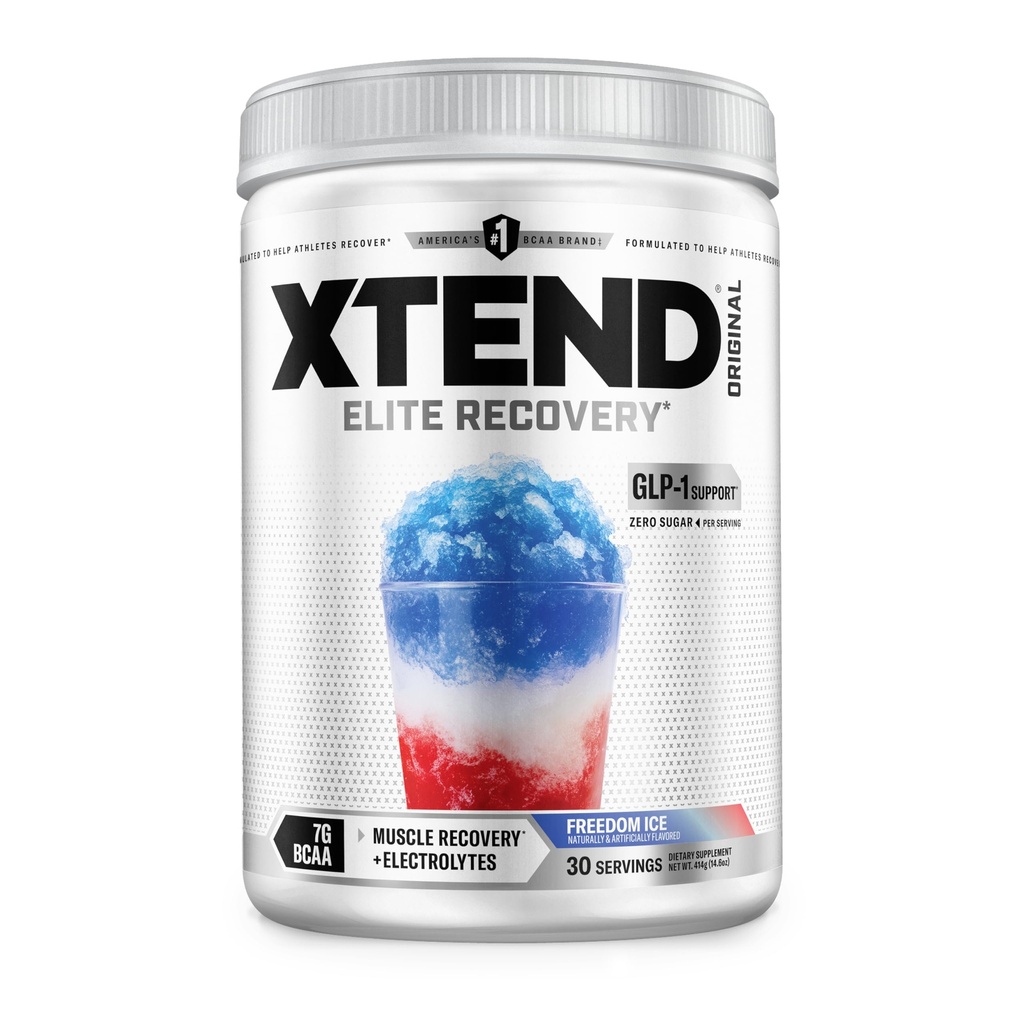 Xtend Original BCAA pulver 7g BCAA og 2,5g L-Glutamine, sukker gratis post trening muskel gjenoppretting drikke med Aminosyrer for menn og kvinner, 30 serveringer