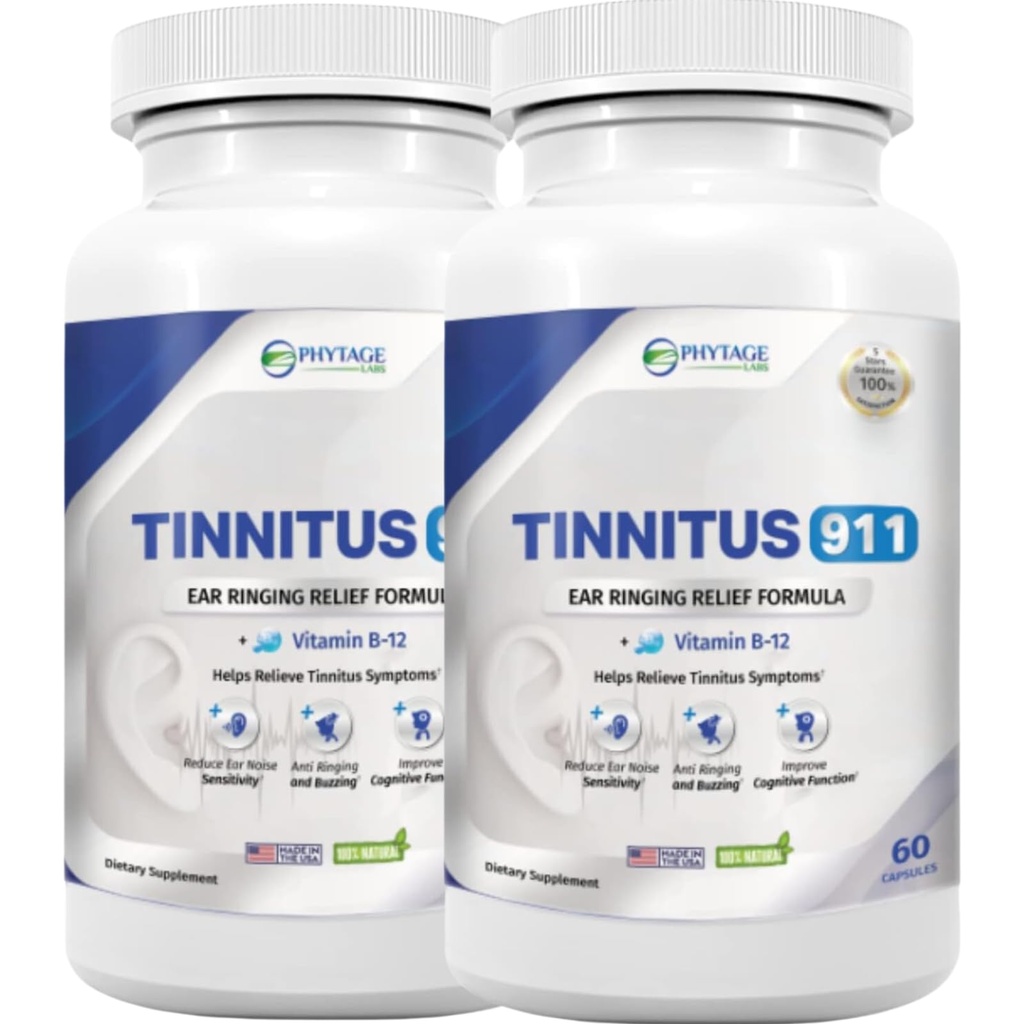 Tinnitus 911 - Tinnitus Relief Supplement - øreringsrelief - 2 pakke