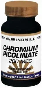 CHROMIUM PIKOLINATE TABLETTER 200 MCG WINDMILL