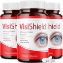 (3 pakke) Visishield Advanced Vision Formula for øyne Supplement piller vitaminer (180 kapsler)