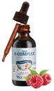 Maxi Health Kids Bringebær flytende vitamin B kompleks - vitamin Supplement med vitamin B12 - Sublingual B vitaminer komplekse dråper for barn med B1 B2 B3 B5 B6 Biotin folsyre - 2 fl.