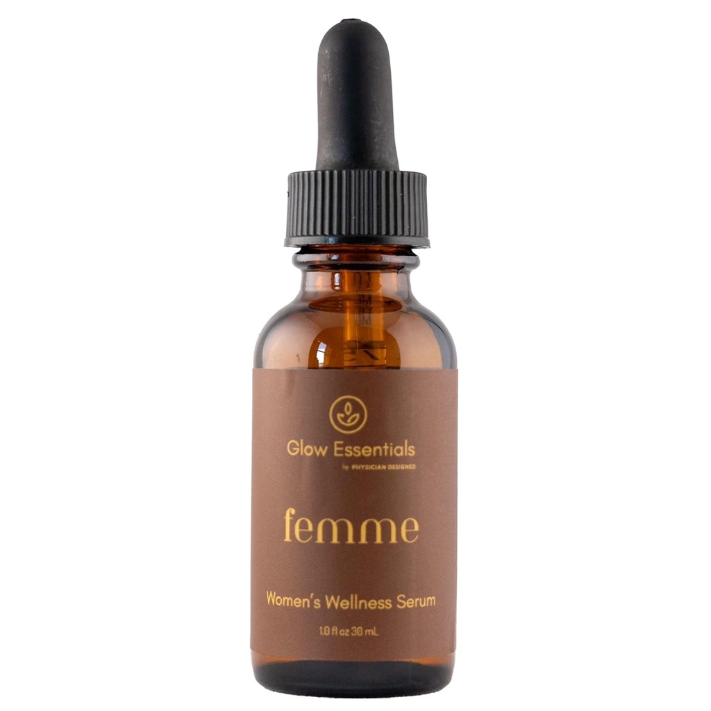 Lege Designet Femme - Topical Progesteron Serum | hormonbalanse for kvinner | 20 mg bioidentisk USP progesteron | 1 FL oz 30 ml