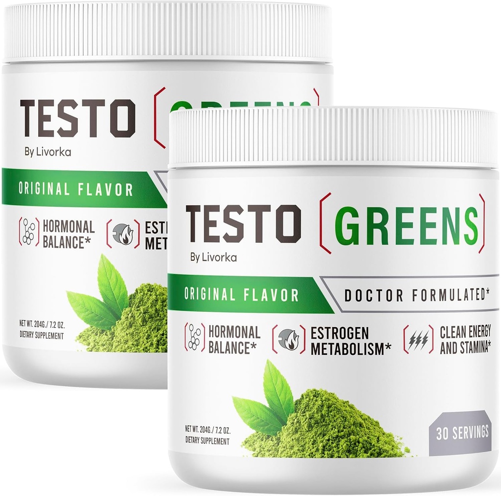 (2 Pakke) Testo Greens pulver - Testo Greens, TestoGreens pulver, TestoGreens, TestoGreens Advanced Formula, Testo Greens Alle naturlige formel, TestoGreens pulveranmeldelser, 60 Serveringer i 2 måneder