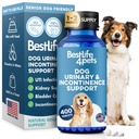 Hund UTI og nevrale støtte, naturlig inkontinens & blader kontroll for hund reduserer ufrivillig leaking, urinveistraktproblemer, Flush Out Bladder Stones & forbedrer hunden nyrehelse (400 piller)