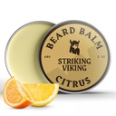 Striking Viking Beard Balm for menn - Leave i Beard Conditioner - Styling Balm laget med naturlig avledet Beard Butter, Argan & Jojoba Olier (2 Ounce (pakke med 1), Citrus)