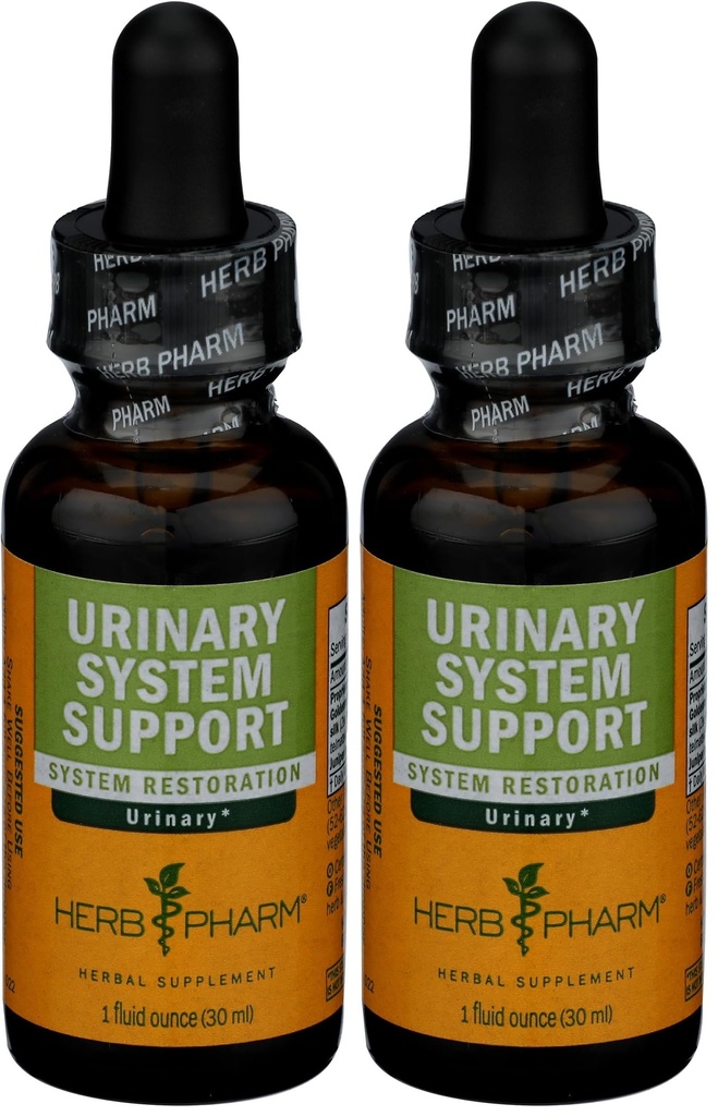 Herb Pharm urinsystem støtte flytende herbal formel, 1 Fl Oz (pakke med 2)
