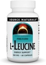 Kilde Naturals L-Leucine En gratis form essensiell aminosyre Supplement for energi støtte - 60 kapsler