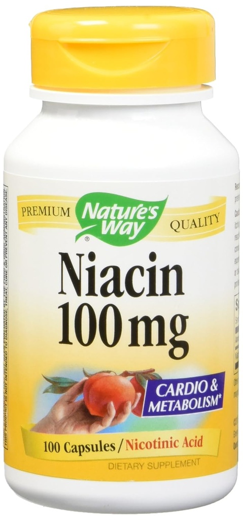 Niacin 100 mg 100 kapsler (pakke på 2)
